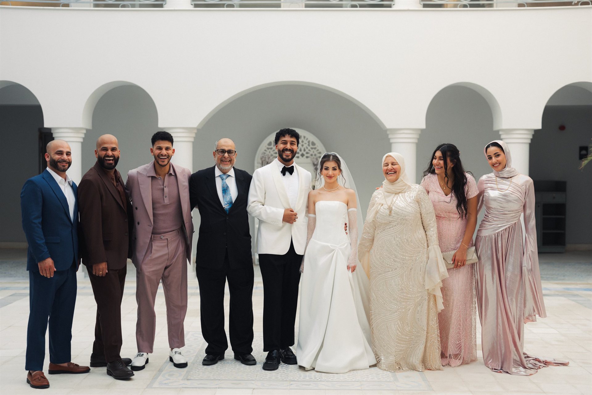 Ahmed and his family on his wedding day