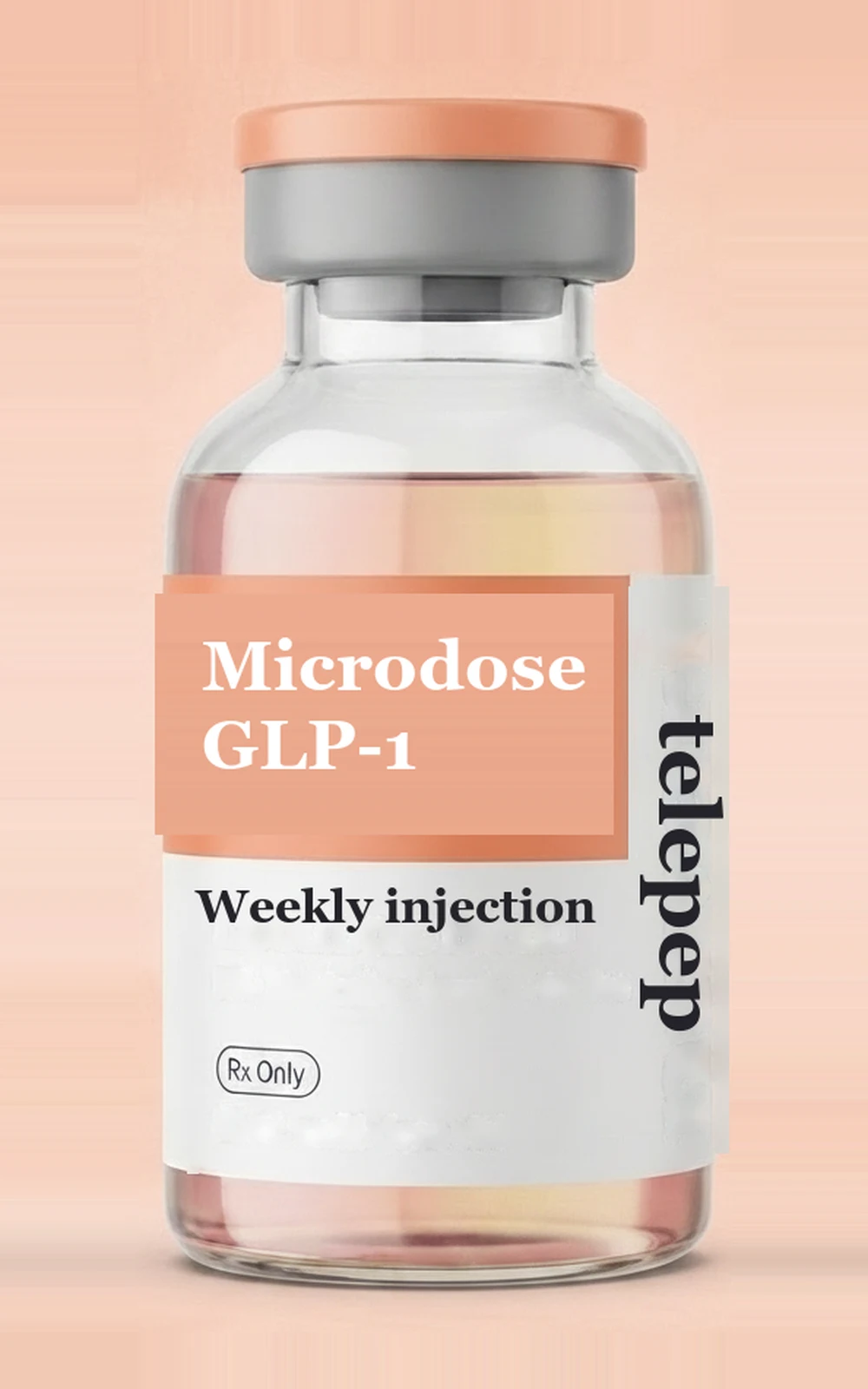 Microdose GLP-1 — illustrative product render